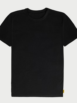Schwarzes T-shirt basic