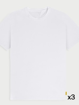 Biały T-shirt basic 3Pac