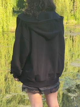 ZIP HOODIE: ALL-BLACK