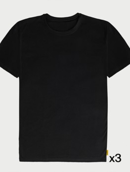 Czarny T-shirt basic 3Pac