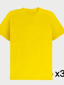 Camiseta amarilla basic 3Pac